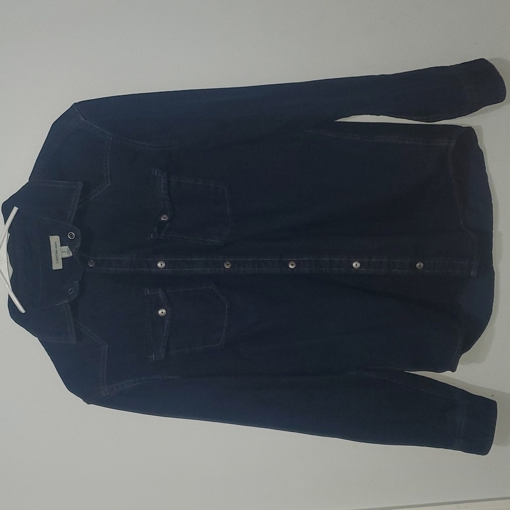Calvin Klein mens denim dress shirt